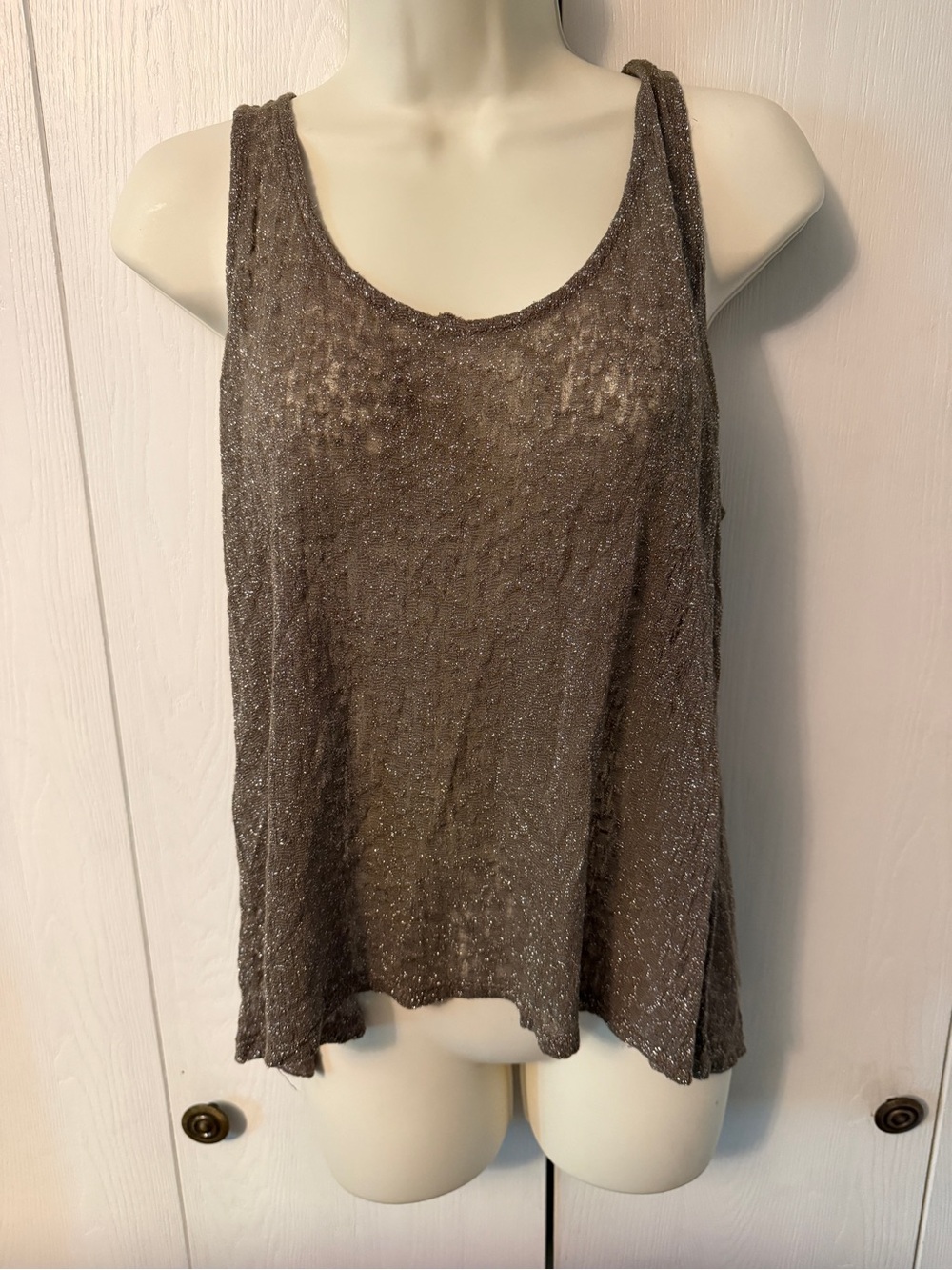 BKE Shimmery Brown Tank Top